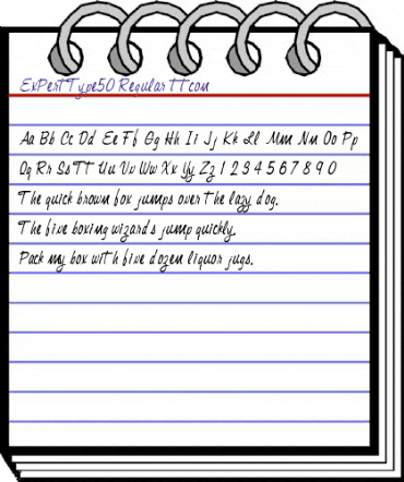 ExPertType50 Regular animated font preview ExPertType50 Regular animated font preview