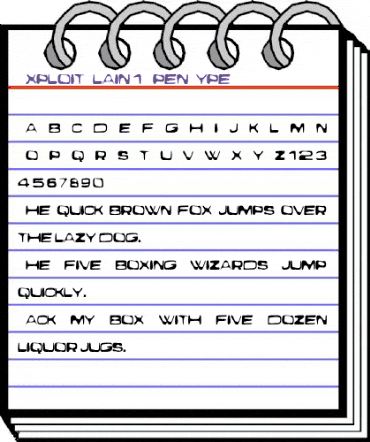 Exploit Regular animated font preview