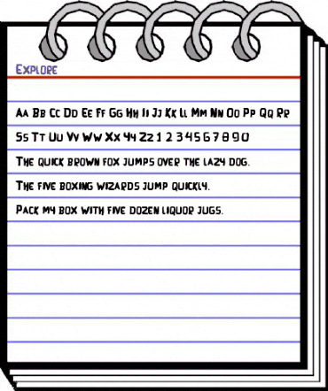 Explore Regular animated font preview Explore Regular animated font preview