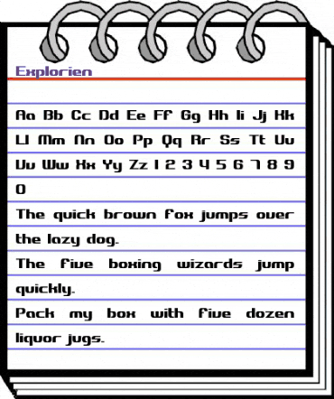 Explorien Regular animated font preview Explorien Regular animated font preview
