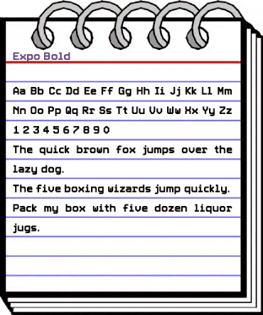 Expo Regular animated font preview