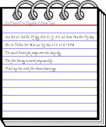 Ex Ponto Pro Regular animated font preview Ex Ponto Pro Regular animated font preview
