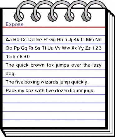 Expose Regular animated font preview Expose Regular animated font preview