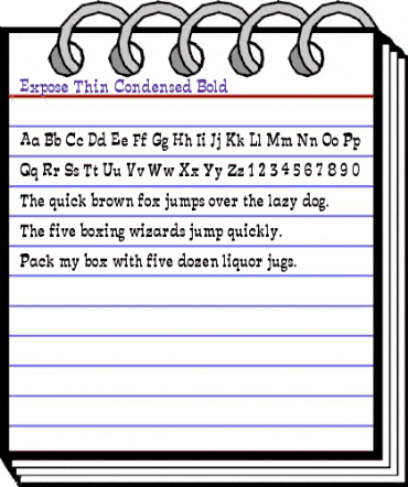 Expose Thin Condensed Bold animated font preview Expose Thin Condensed Bold animated font preview