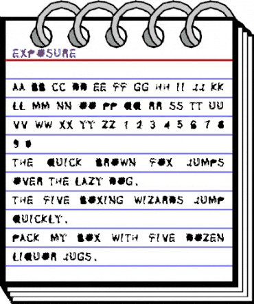 Exposure Regular animated font preview Exposure Regular animated font preview