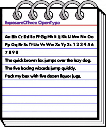 ExposureCThree Regular animated font preview ExposureCThree Regular animated font preview