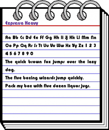 Expressa-Heavy Regular animated font preview