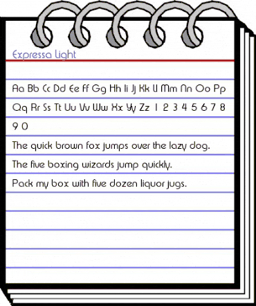 Expressa-Light Regular animated font preview Expressa-Light Regular animated font preview