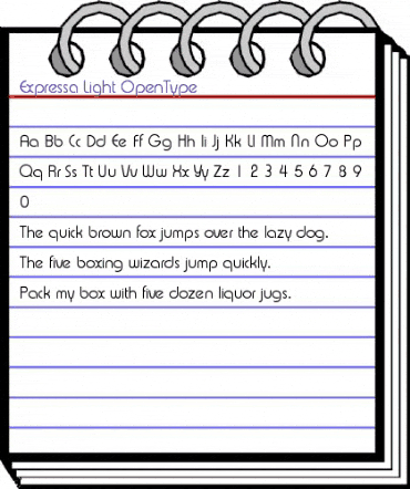 Expressa-Light Regular animated font preview