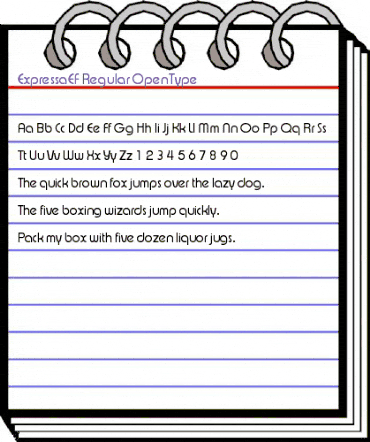 ExpressaEF Regular animated font preview ExpressaEF Regular animated font preview