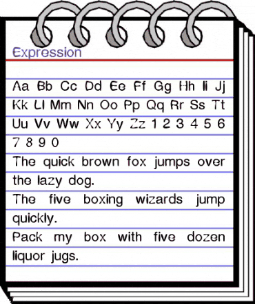 Expression Regular animated font preview Expression Regular animated font preview