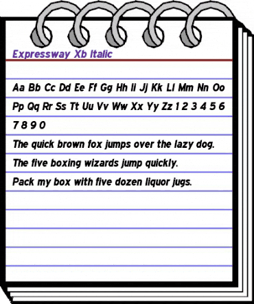 Expressway ExtraBold Italic animated font preview Expressway ExtraBold Italic animated font preview