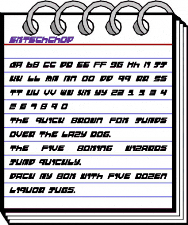 Extechchop Regular animated font preview Extechchop Regular animated font preview