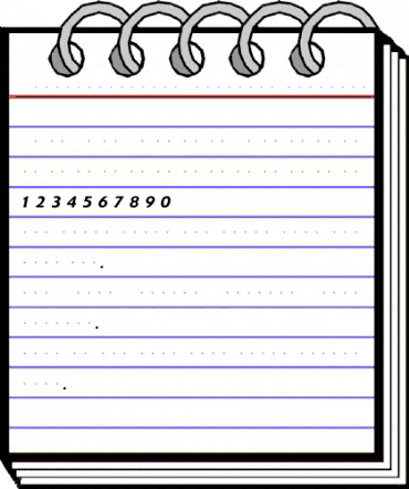 ExtensionMediumItalicTab Regular animated font preview