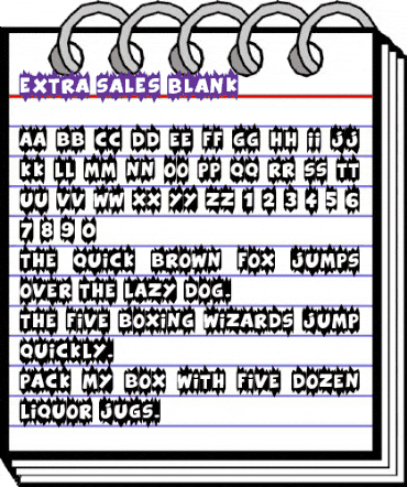 Extra Sales Blank Regular animated font preview Extra Sales Blank Regular animated font preview