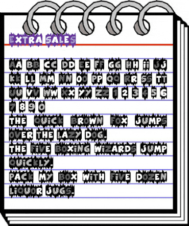 Extra Sales Regular animated font preview Extra Sales Regular animated font preview