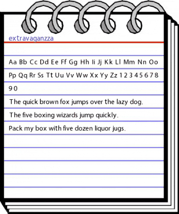 extravaganzza Regular animated font preview extravaganzza Regular animated font preview