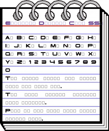 Eyechart Display Caps SSi Regular animated font preview