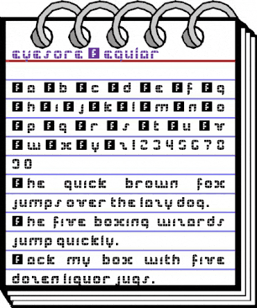eyesore Regular animated font preview eyesore Regular animated font preview
