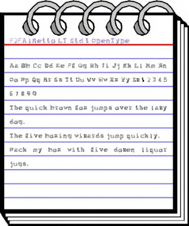 F2FAlRetto LT Std Regular animated font preview F2FAlRetto LT Std Regular animated font preview
