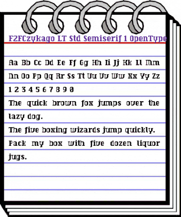 F2FCzykago LT Std Semiserif Regular animated font preview F2FCzykago LT Std Semiserif Regular animated font preview
