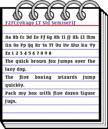 F2FCzykago LT Std Semiserif Regular animated font preview F2FCzykago LT Std Semiserif Regular animated font preview