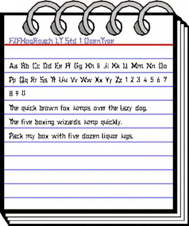 F2FHogRoach LT Std Regular animated font preview F2FHogRoach LT Std Regular animated font preview