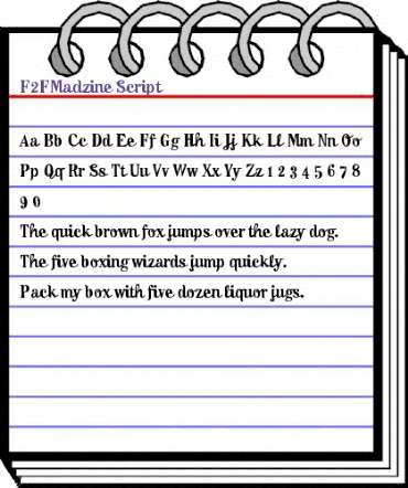 F2FMadzine-Script Regular animated font preview F2FMadzine-Script Regular animated font preview