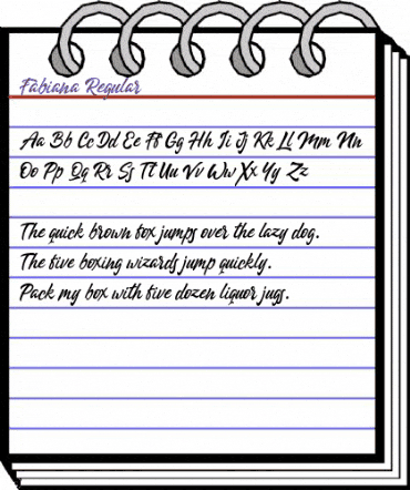 Fabiana Regular animated font preview Fabiana Regular animated font preview