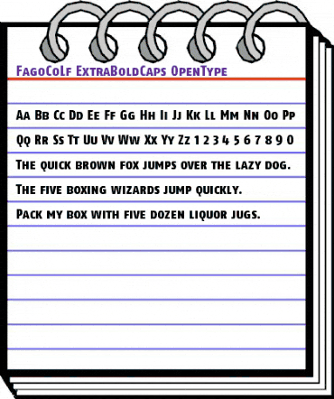 FagoCoLf ExtraBoldCaps animated font preview