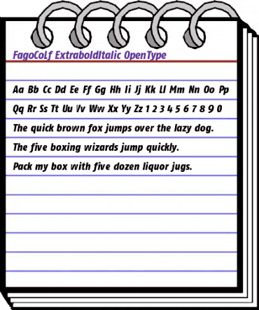 FagoCoLf ExtraboldItalic animated font preview