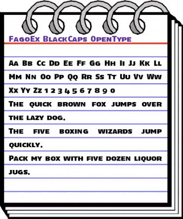 FagoEx BlackCaps animated font preview FagoEx BlackCaps animated font preview