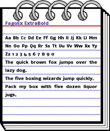 FagoEx Extrabold animated font preview