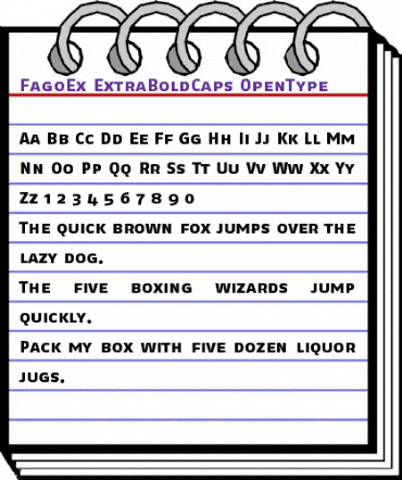 FagoEx ExtraBoldCaps animated font preview