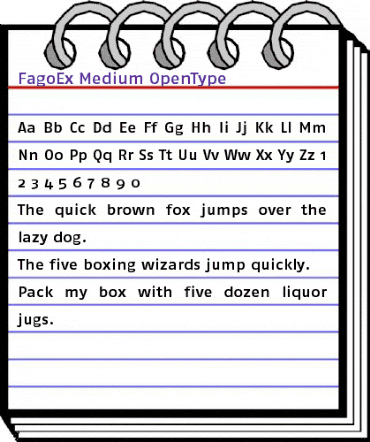 FagoEx Medium animated font preview FagoEx Medium animated font preview