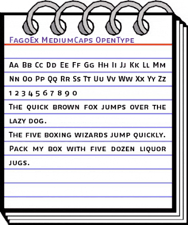 FagoEx MediumCaps animated font preview