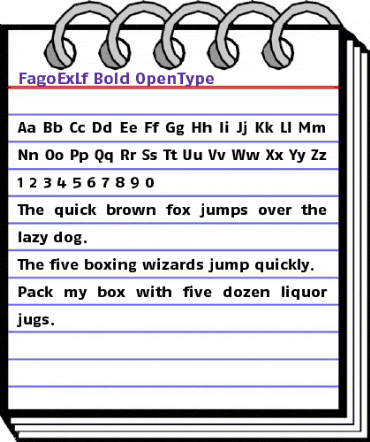FagoExLf Bold animated font preview FagoExLf Bold animated font preview