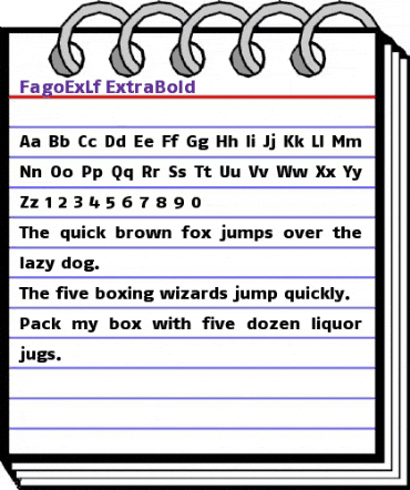 FagoExLf Extrabold animated font preview FagoExLf Extrabold animated font preview