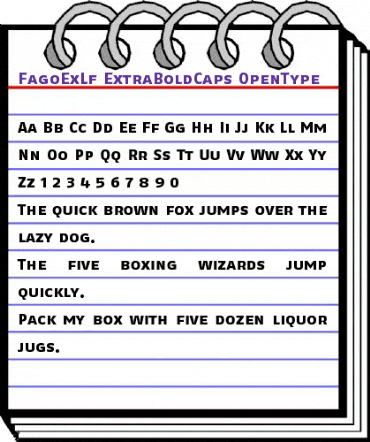 FagoExLf ExtraBoldCaps animated font preview FagoExLf ExtraBoldCaps animated font preview
