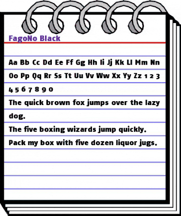 FagoNo Heavy animated font preview