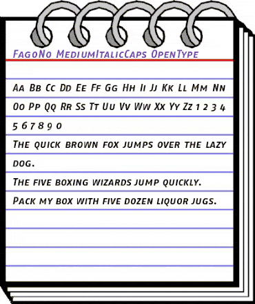 FagoNo MediumItalicCaps animated font preview FagoNo MediumItalicCaps animated font preview