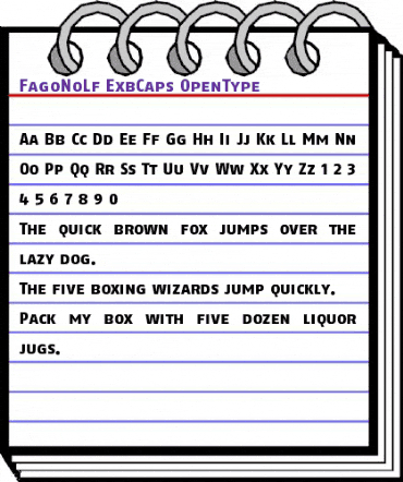 FagoNoLf ExbCaps animated font preview