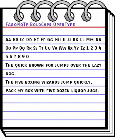 FagoNoTf BoldCaps animated font preview FagoNoTf BoldCaps animated font preview