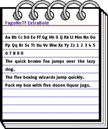 FagoNoTf Extrabold animated font preview FagoNoTf Extrabold animated font preview