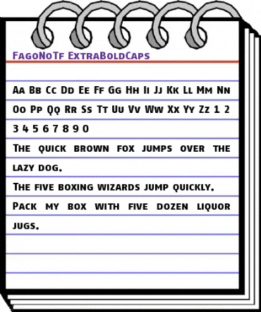 FagoNoTf Extrabold animated font preview