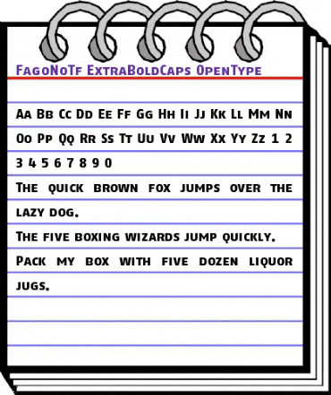 FagoNoTf ExtraBoldCaps animated font preview
