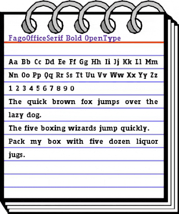Fago Office Serif Bold animated font preview Fago Office Serif Bold animated font preview