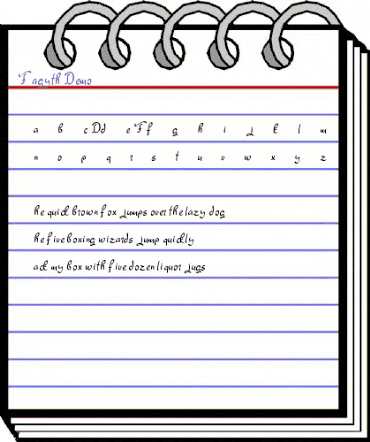 Fagyth Demo animated font preview