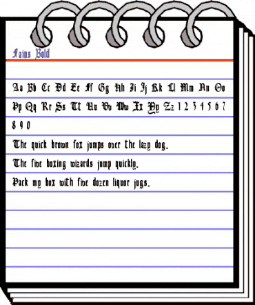 Fains Bold animated font preview Fains Bold animated font preview