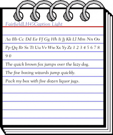 FairfieldLH45Caption-Light LightItalic animated font preview FairfieldLH45Caption-Light LightItalic animated font preview